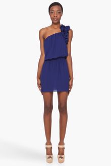DSquared2 Navy Silk Charlene Dress - Lyst