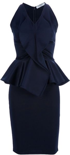Givenchy Peplum Dress - Lyst