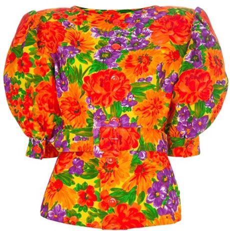 Givenchy Vintage Floral Suit in Orange (floral) - Lyst