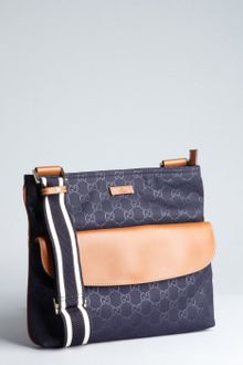 Gucci Sima Leather Messenger Bag - Lyst
