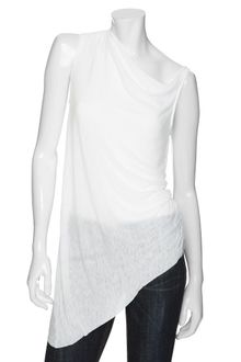 Helmut Lang Asymmetrical Cut Out Back Tank - Lyst