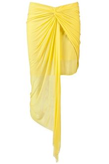 Helmut Lang Ruched Skirt - Lyst