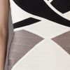 Hervé Léger Ines Colorblock Dress in Black - Lyst