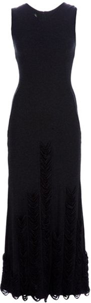 Jean Paul Gaultier Vintage Knitted Dress in Black - Lyst