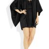 Kiki De Montparnasse Amour Collection Silkcharmeuse Robe in Black - Lyst