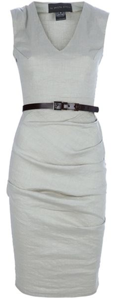 La Petite Salope Vneck Gathered Dress - Lyst