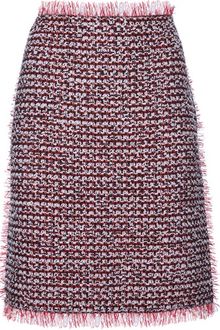 Lanvin Raw Edge Skirt - Lyst