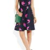 Marc By Marc Jacobs Night Bird Silktaffeta Dress in Multicolor (navy) - Lyst