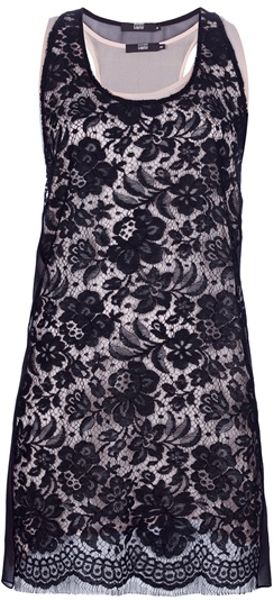 Markus Lupfer French Lace Dress in Black - Lyst