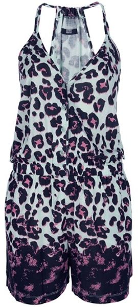 Markus Lupfer Leopard Print Playsuit in Animal (leopard) - Lyst