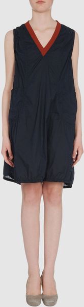 Marni Short Dresses in Black (coral) - Lyst
