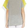 Mason By Michelle Mason Jersey and Silkcrepe Tshirt in Gray - Lyst
