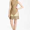 Missoni Metallic Patchwork Dress in Brown (gold) - Lyst