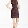 Missoni Mock Neck Knit Dress in Red (raspberry black) - Lyst