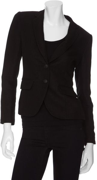 Rag & Bone Bailey Linen Jacket in Black - Lyst