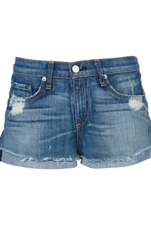 Rag & Bone Destroyed Emma Short - Lyst