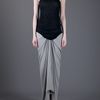 Rick Owens Fishtail Skirt in Gray (pearl) - Lyst