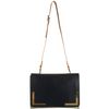 Sophie Hulme Colorblock Flap Front Crossbody Clutch in Black (gold) - Lyst