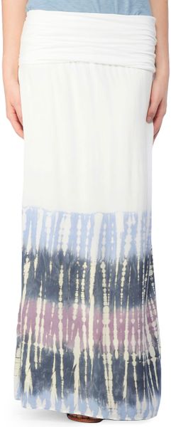 Splendid Circus Dye Maxi Skirt in White - Lyst