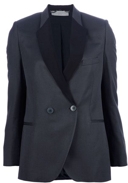 Stella Mccartney Blazer in Gray (green) - Lyst