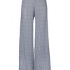 Stella Mccartney Wide Leg Trouser in Gray (white) - Lyst