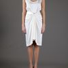 The Row Knot Front Skirt in White (ivory) - Lyst