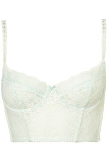 Topshop Mint Leafy Lace Bralet - Lyst
