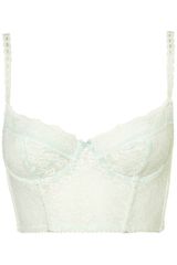 Topshop Mint Leafy Lace Bralet
