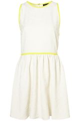 Topshop Fluro Piping Skater Dress