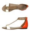 Tory Burch Casey Flat Sandals in Brown (white) - Lyst