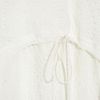 Vera Wang Drawstring Silkchiffon Maxi Skirt in White - Lyst
