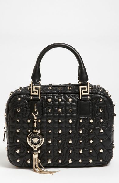 Versace Versace Vanitas Small Satchel in Black - Lyst