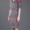 Yves Saint Laurent Print Dress in Gray (grey) - Lyst