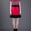 Yves Saint Laurent Button Up Skirt in Red - Lyst
