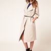 Asos Collection Asos Midi Belted Coat in Beige (grey) - Lyst