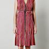 Bottega Veneta Pleated Panel Dress in Pink (beige) - Lyst