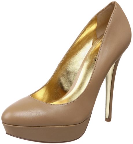 Charles By Charles David Pure Platform Pump in Beige (beige leather) - Lyst