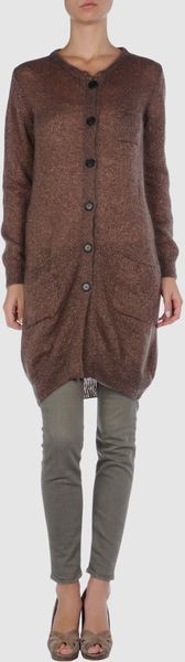 Knit Cardigan - Lyst