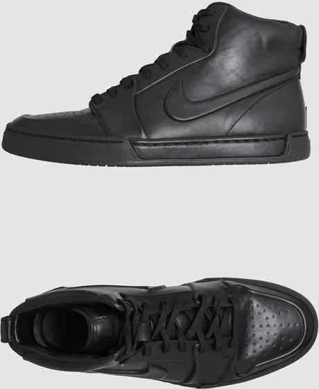 Nike Nike Sportwear Hightop Sneakers in Black for Men (red) - Lyst