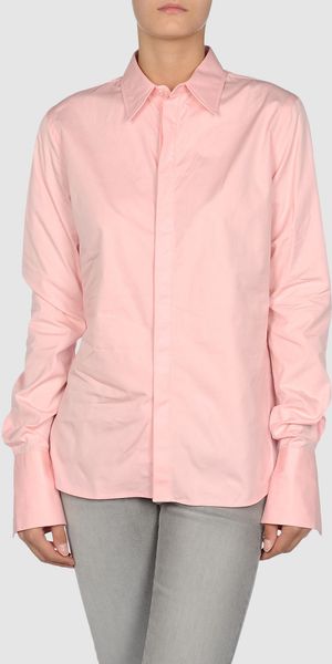 Ralph Lauren Long Sleeve Shirt in Pink - Lyst