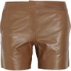 See By Chloé Leather Shorts in Brown - Lyst