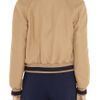 See By Chloé Varsity Style Wool Blend Felt Jacket in Brown (taupe) - Lyst