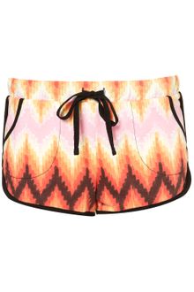 Topshop Aztec Print Runner Shorts - Lyst