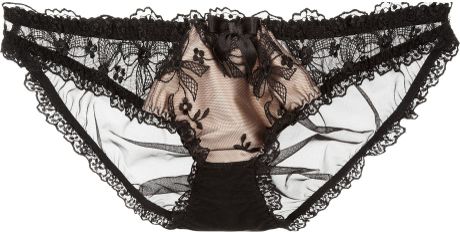 Agent Provocateur Petronella Lace and Satin Briefs in Black - Lyst