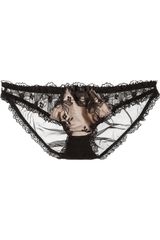 Agent Provocateur Petronella Lace and Satin Briefs
