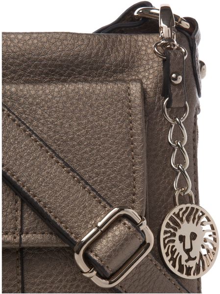 Ak Anne Klein Trinity Cross Body Bag in Gray (bronze)