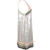 Allsaints Electric Vest Dress in Gold (turquoise/coral) - Lyst