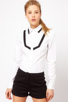 ASOS Collection Asos Shirt with Contrast Tipping - Lyst