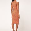 Asos Asos Midi Sleeveless Bodycon in Red (redyellow) - Lyst
