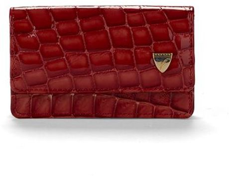 Aspinal Business Credit Card Case in Red - Lyst